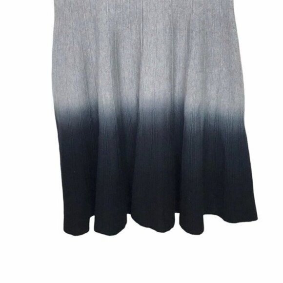 Carmen Marc Valvo Gray Knit Ombre Skirt XS - Picture 4 of 8